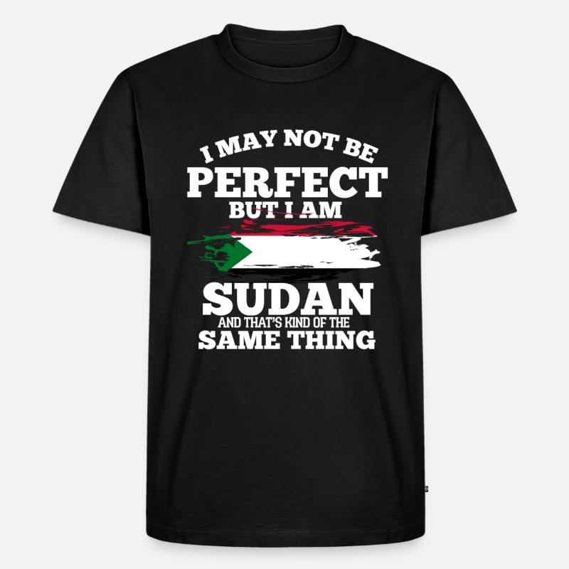 Sudan - Männer Premium Bio T-Shirt - Schwarz