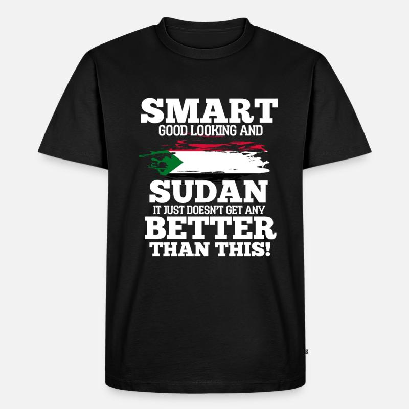 Sudan - Männer Premium Bio T-Shirt - Schwarz