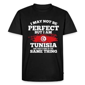 Tunisie - T-shirt Premium bio Homme - noir - Devant - Nico (187cm)