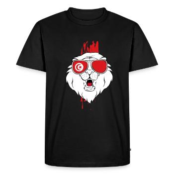 Tunisie - T-shirt Premium bio Homme - noir - Devant - Nico (187cm)