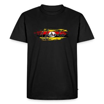Uganda - Men's Premium Organic T-Shirt - black - Front - Nico (187cm)