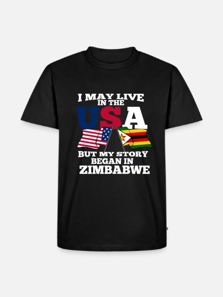 Zimbabwe - Men's Premium Organic T-Shirt - black