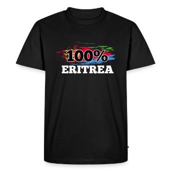 Érythrée - T-shirt Premium bio Homme - noir - Devant - Nico (187cm)