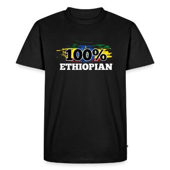 Éthiopie - T-shirt Premium bio Homme - noir - Devant - Nico (187cm)