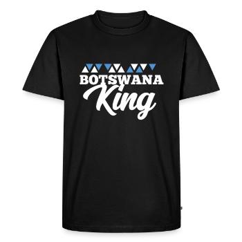 Botswana - T-shirt Premium bio Homme - noir - Devant - Nico (187cm)