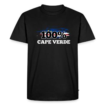 Cape Verde - Men's Premium Organic T-Shirt - black - Front - Nico (187cm)
