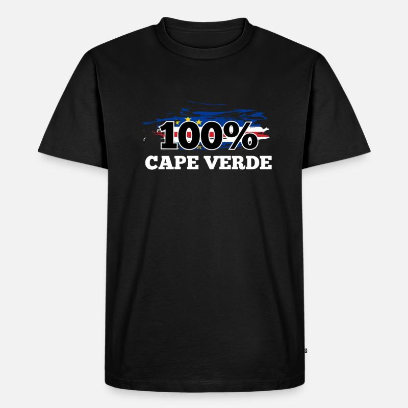 Cape Verde - Männer Premium Bio T-Shirt - Schwarz