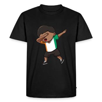 Côte d’Ivoire - T-shirt Premium bio Homme - noir - Devant - Nico (187cm)