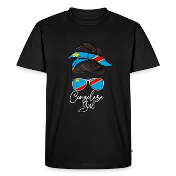 Congo - T-shirt Premium bio Homme - noir - Devant - Nico (187cm)
