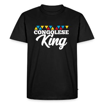 Congo - T-shirt Premium bio Homme - noir - Devant - Nico (187cm)