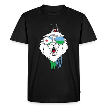 Gabon - T-shirt Premium bio Homme - noir - Devant - Nico (187cm)
