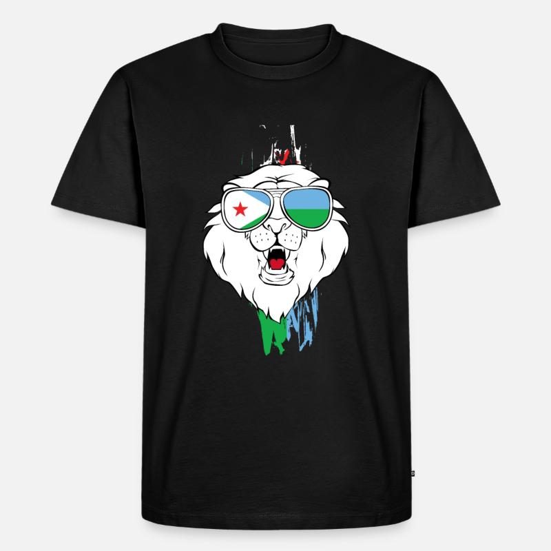 Gabon - Männer Premium Bio T-Shirt - Schwarz