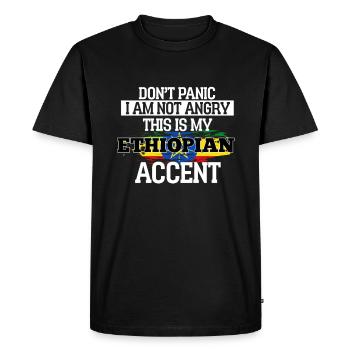 Ghana - T-shirt Premium bio Homme - noir - Devant - Nico (187cm)
