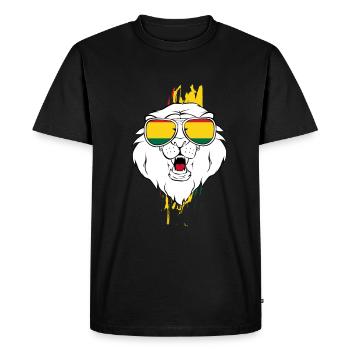 Ghana - T-shirt Premium bio Homme - noir - Devant - Nico (187cm)