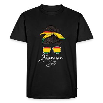 Ghana - T-shirt Premium bio Homme - noir - Devant - Nico (187cm)
