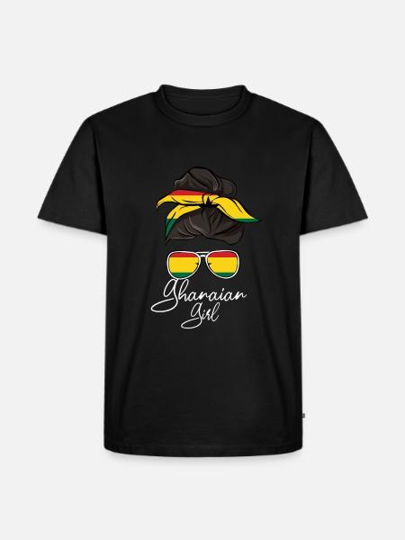 Ghana - Männer Premium Bio T-Shirt - Schwarz