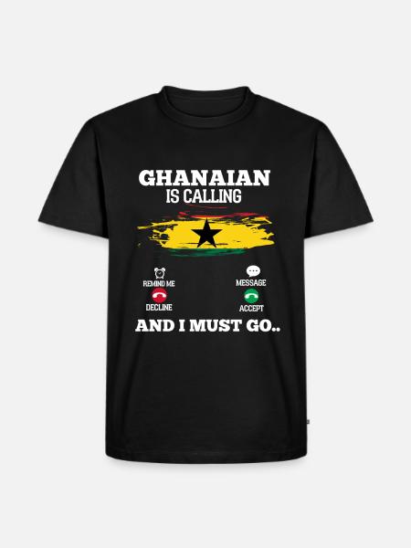 Ghana - Men's Premium Organic T-Shirt - black