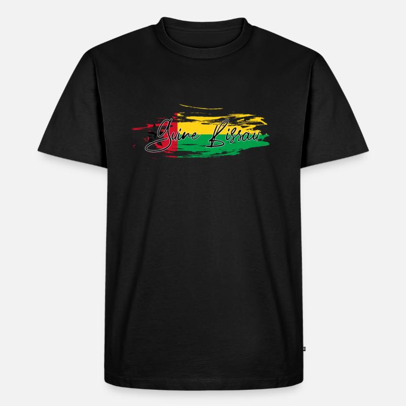 Guinea Bissau - Männer Premium Bio T-Shirt - Schwarz