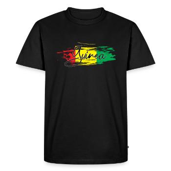 Guinea Is Calling - Men's Premium Organic T-Shirt - black - Front - Nico (187cm)