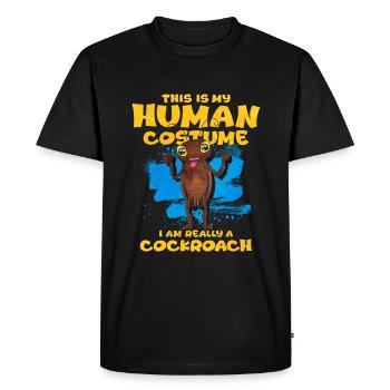 Cafard - T-shirt Premium bio Homme - noir - Devant - Nico (187cm)