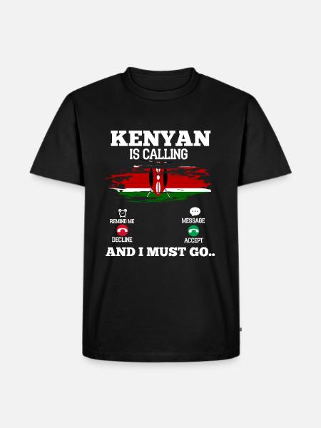 Kenya - Men's Premium Organic T-Shirt - black