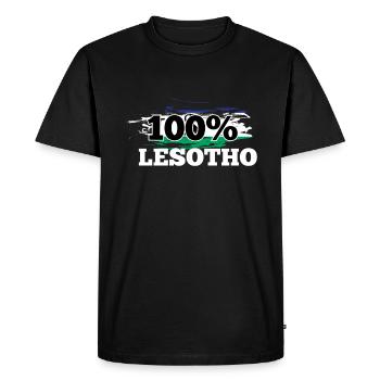 Lesotho - Men's Premium Organic T-Shirt - black - Front - Nico (187cm)
