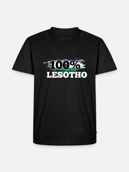 Lesotho - Men's Premium Organic T-Shirt - black