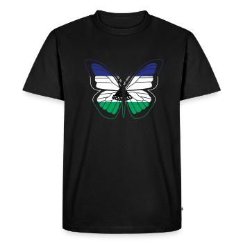 Lesotho - Men's Premium Organic T-Shirt - black - Front - Nico (187cm)
