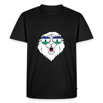 Libéria - T-shirt Premium bio Homme - noir - Devant - Nico (187cm)