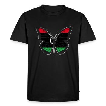 Libye - T-shirt Premium bio Homme - noir - Devant - Nico (187cm)