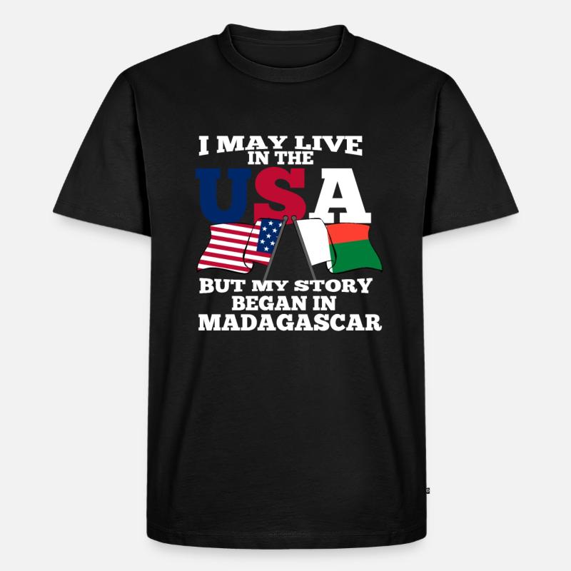 Madagaskar - Männer Premium Bio T-Shirt - Schwarz