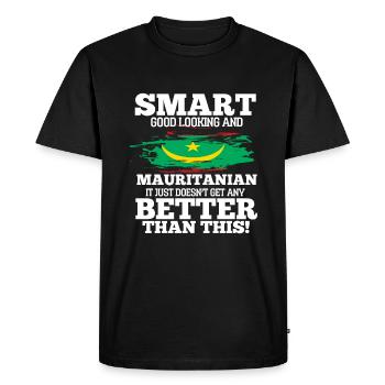 Maurice - T-shirt Premium bio Homme - noir - Devant - Nico (187cm)