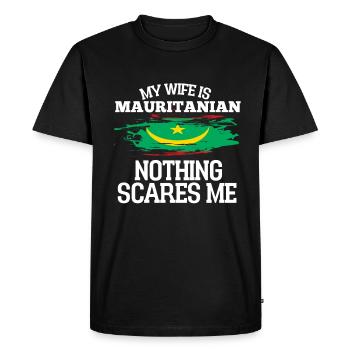 Maurice - T-shirt Premium bio Homme - noir - Devant - Nico (187cm)