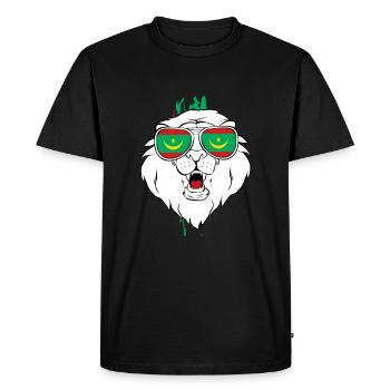 Mauritanie - T-shirt Premium bio Homme - noir - Devant - Nico (187cm)