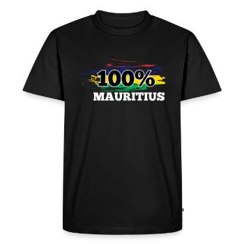 Maurice - T-shirt Premium bio Homme - noir - Devant - Nico (187cm)