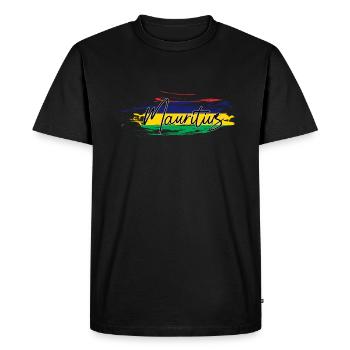 Maurice - T-shirt Premium bio Homme - noir - Devant - Nico (187cm)