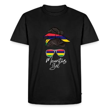 Maurice - T-shirt Premium bio Homme - noir - Devant - Nico (187cm)