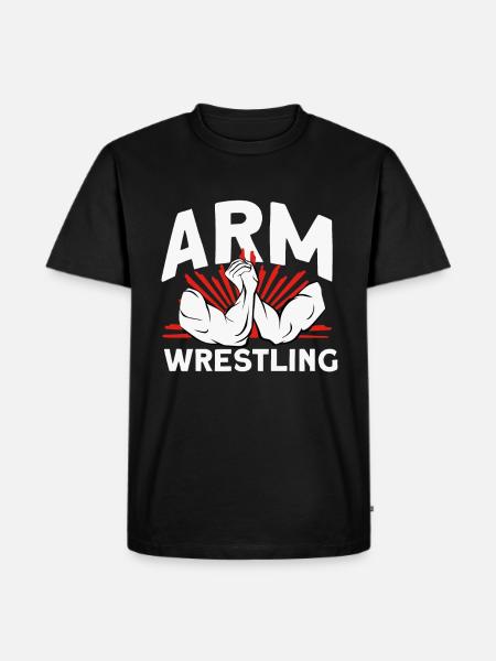 Arm wrestling - Men's Premium Organic T-Shirt - black
