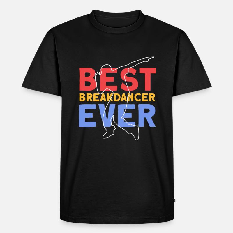 Breakdancing - Männer Premium Bio T-Shirt - Schwarz