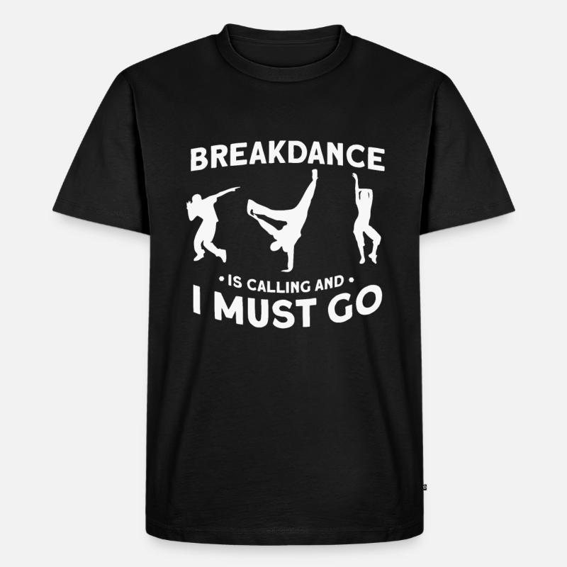 Breakdancing - Männer Premium Bio T-Shirt - Schwarz
