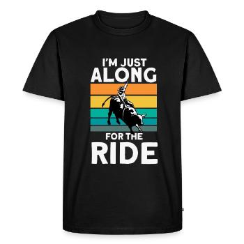 Rodéo - T-shirt Premium bio Homme - noir - Devant - Nico (187cm)