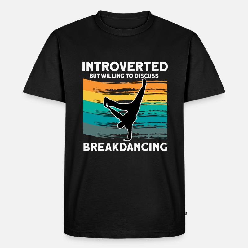 Breakdancing - Männer Premium Bio T-Shirt - Schwarz