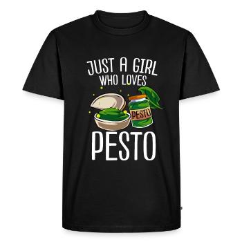 Pesto - Men's Premium Organic T-Shirt - black - Front - Nico (187cm)