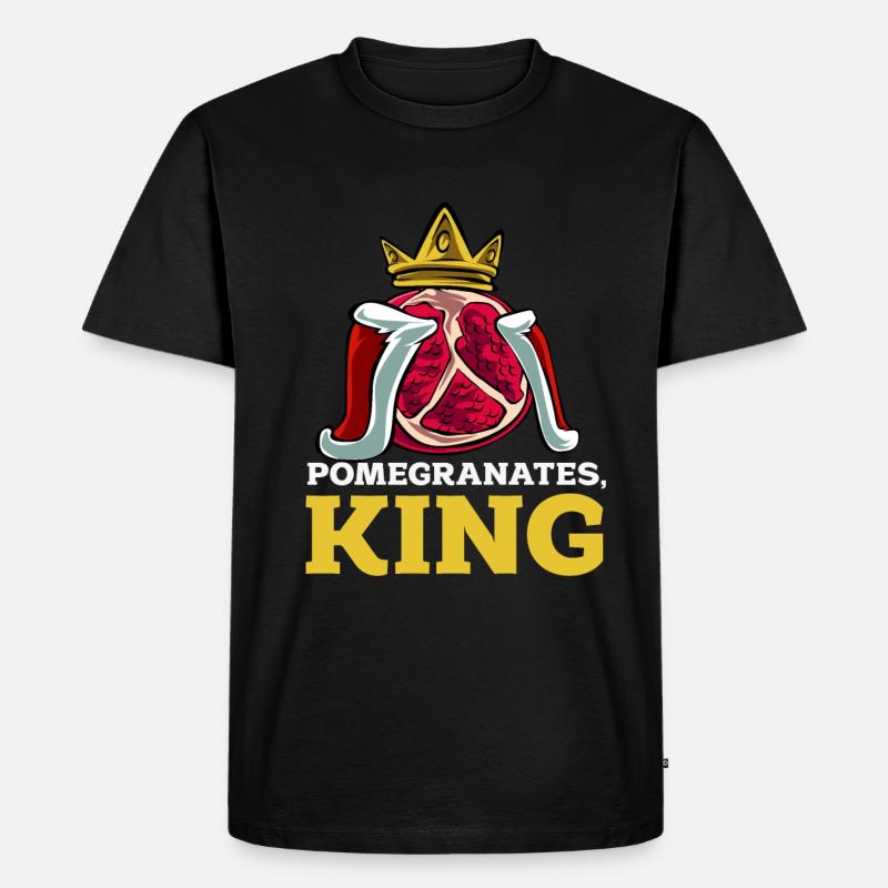 Granatapfel - Männer Premium Bio T-Shirt - Schwarz