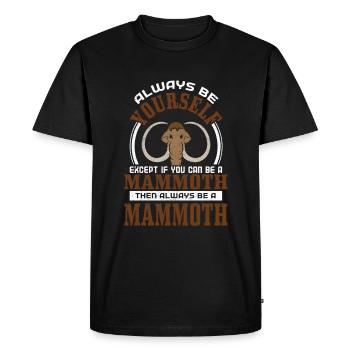 Mammouth - T-shirt Premium bio Homme - noir - Devant - Nico (187cm)