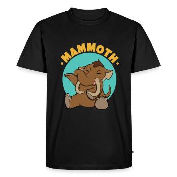 Mammouth - T-shirt Premium bio Homme - noir - Devant - Nico (187cm)