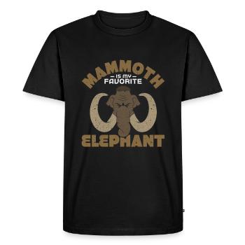 Mammouth - T-shirt Premium bio Homme - noir - Devant - Nico (187cm)