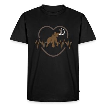 Mammouth - T-shirt Premium bio Homme - noir - Devant - Nico (187cm)
