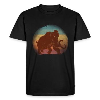 Mammouth - T-shirt Premium bio Homme - noir - Devant - Nico (187cm)