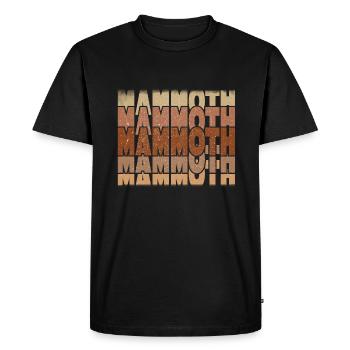 Mammouth - T-shirt Premium bio Homme - noir - Devant - Nico (187cm)